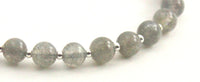 labradorite gemstone gray beaded bracelet for men men's jewelry women women with sterling silver 925 golden 3