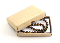 necklace tiger eye tiger's brown gemstone jewelry beaded knotted for men men's boy boys 6mm 6 mm knotted beaded 2