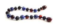 bracelets, anklets, wholesale, amber, baltic, in bulk, cherry, black, lapis lazuli blue, teething 4
