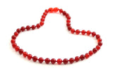necklace carnelian red jewelry knotted gemstone 6mm 6 mm beaded for women women's 3