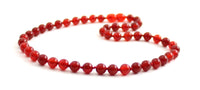 necklace carnelian red jewelry knotted gemstone 6mm 6 mm beaded for women women's 4