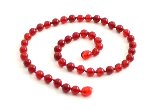 necklace carnelian red jewelry knotted gemstone 6mm 6 mm beaded for women women's