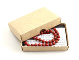red jasper gemstone necklace jewelry beaded for women women's beaded knotted 6mm 6 mm 2