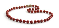 red jasper gemstone necklace jewelry beaded for women women's beaded knotted 6mm 6 mm 4