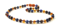 necklace amber baltic jewelry lapis lazuli blue knotted cognac polished tiger eye tiger's knotted 4