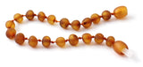 raw unpolished amber baltic jewelry brown cognac bracelet anklet beaded for boy baby kid  2