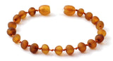 raw unpolished amber baltic jewelry brown cognac bracelet anklet beaded for boy baby kid  4