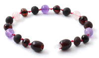 anklets, amethyst, cherry, wholesale, bracelets, amber, baltic, teething 8