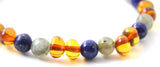 bracelets adult amber stretch wholesale in bulk sale cognac lapis lazuli blue labradorite gray 3