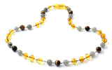 Necklace, Honey, Amber, Tiger Eye, Polished, Labradorite, Gemstone 2