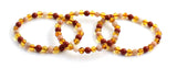 bracelets, gemstone, amber, honey, polished, red jasper, sunstone, stretch, wholesale