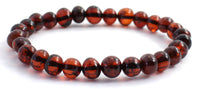 bracelet amber baltic polished cherry baltic elastic band for women women's jewelry baroque round beads bead stretch 4