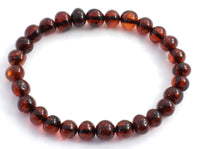 bracelet amber baltic polished cherry baltic elastic band for women women's jewelry baroque round beads bead stretch