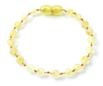 lemon yellow bracelet anklet jewelry baltic amber beaded knotted for girl girl's