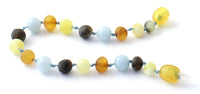 raw, aquamarine, amber, blue, anklet, unpolished, bracelet, teething 2