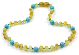 Turquoise, Amber, Necklace, Teething, Green, Raw, Milky, Baltic 2