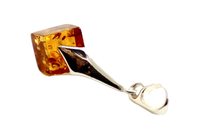 pendants in bulk baltic amber square jewelry with sterling silver 925 3
