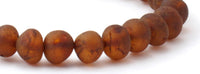 raw amber unpolished cognac baltic brown stretch elastic band jewelry for men men's 6mm 6 mm 5