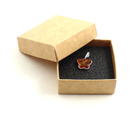 amber baltic pendant jewelry silver sterling 925 small minimalist box