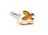 amber baltic pendant jewelry silver sterling 925 small minimalist jewellery