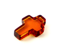 cross crosses amber baltic pendant top drilled supplies cognac polished 3