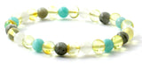 lemon, amber, bracelet, polished, amazonite, gemstone, moonstone, stretch, stretchy, labradorite, gray, jewelry 3