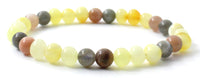 milky butter amber bracelets stretch jewelry baltic labradorite gray sunstone pink gemstone 3