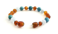 bracelet, amber, blue, apatite, aquamarine, gemstone, anklet, jewelry, gemstone, beaded 8