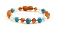bracelet, amber, blue, apatite, aquamarine, gemstone, anklet, jewelry, gemstone, beaded 9