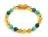 Teething, Honey, Anklet, Amazonite, Green, Bracelet, Amber, African Jade