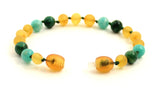 Teething, Honey, Anklet, Amazonite, Green, Bracelet, Amber, African Jade 4