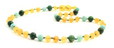 Necklace, African Jade, Amber, Raw, Amazonite, Honey, Baltic, Green 3