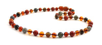 necklace tiger tiger's eye jewelry cognac amber baltic polished baroque red jasper gemstone beaded labradorite gray 11