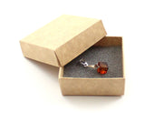 pendant amber baltic cognac square with sterling silver 925 jewelry 9