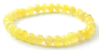 bracelet amber stretch jewelry milky butter yellow for women women's jewellery jewelry beaded round bead 4