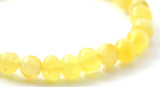 bracelet amber stretch jewelry milky butter yellow for women women's jewellery jewelry beaded round bead 3