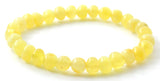 bracelet amber stretch jewelry milky butter yellow for women women's jewellery jewelry beaded round bead 4