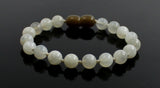 white bracelet anklet gemstone moonstone jewelry beaded 6mm 6 mm knotted for girl girl's women 5