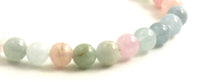 morganita pulsera elástica joyería con cuentas multicolor 6mm 6 mm multicolor para mujer piedra preciosa 3