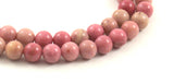 rhodonite 6mm 6 mm beads strand strands pink natural supplies gemstone 2