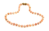 necklace sunstone jewelry pink 6mm 6 mm knotted for girl girls women women's 3