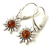 sun, amber, baltic, silver, sterling 925, drop, earrings, jewelry, jewellery 3