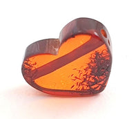 heart hearts amber baltic for jewelry making necklace drilled top 2
