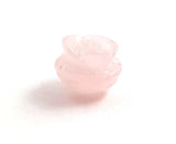rose quartz rose pink supplies for jewelry making drilled 4