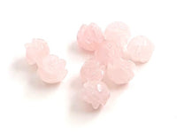 rose quartz rose pink supplies for jewelry making drilled 2
