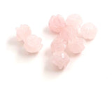 rose quartz rose pink supplies for jewelry making drilled 2