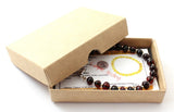 Women, Cherry, Anklet, Amber, Polished, Baltic, Sterling Silver 925 2