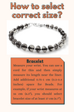 obsidian bracelet black jewelry with sterling silver 925 golden beaded gemstone for men women 6mm 6 mm 6