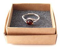Ring, Amber, Baltic, Silver, Adjustable, Sterling 925, Cognac, Jewelry 2