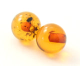 beads half drilled half-drilled amber baltic cognac cherry 4 5 mm 4mm 5mm for earrings making 2